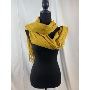 Cashmere Rectangle‎ Fringed Scarf 27" Wide X 70" Long Without Fringe